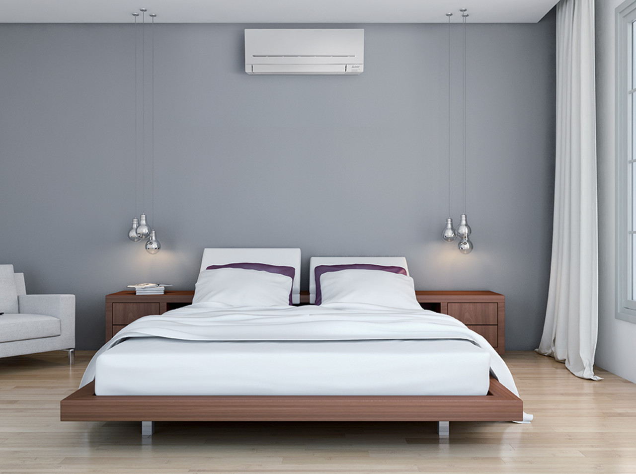 Air Conditioning MSZ-LN-in-bedroom